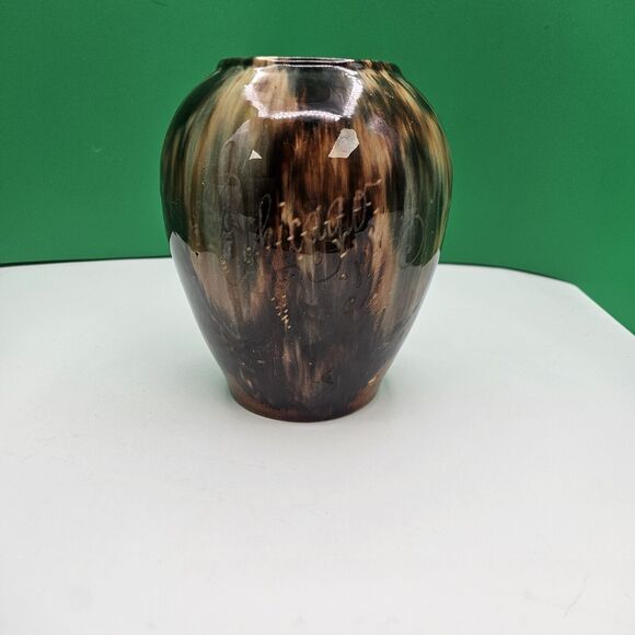 Brush McCoy Pottery Onyx line Vase Jug Flow Browns Art Line Chicago 1933 - Picture 11 of 13